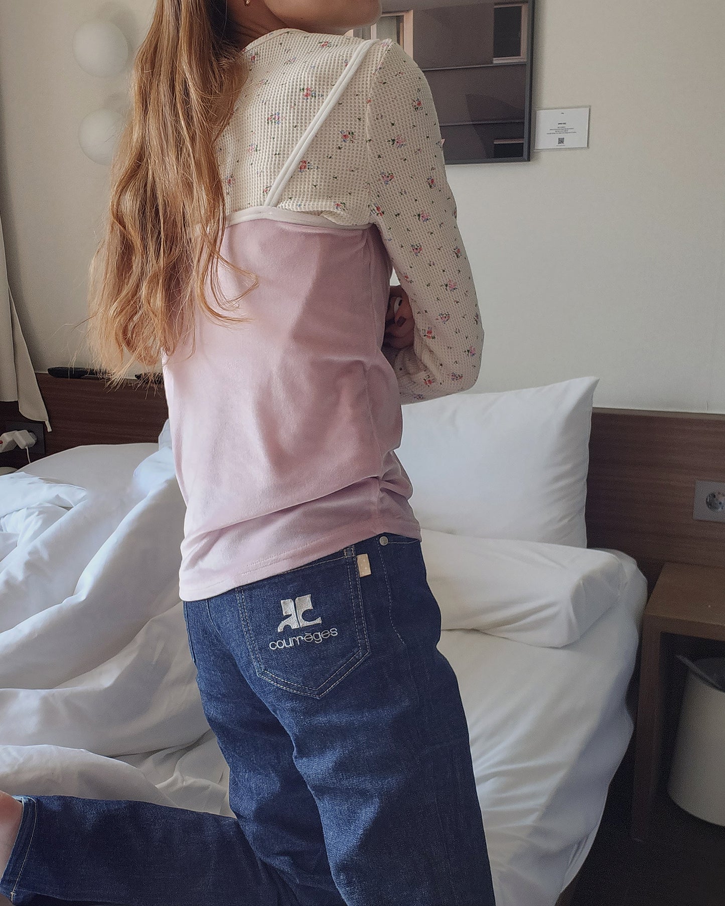 velvet piping ribbon camisole