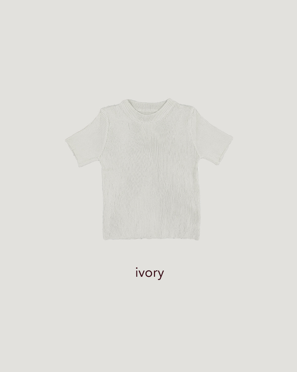basic rib knit T