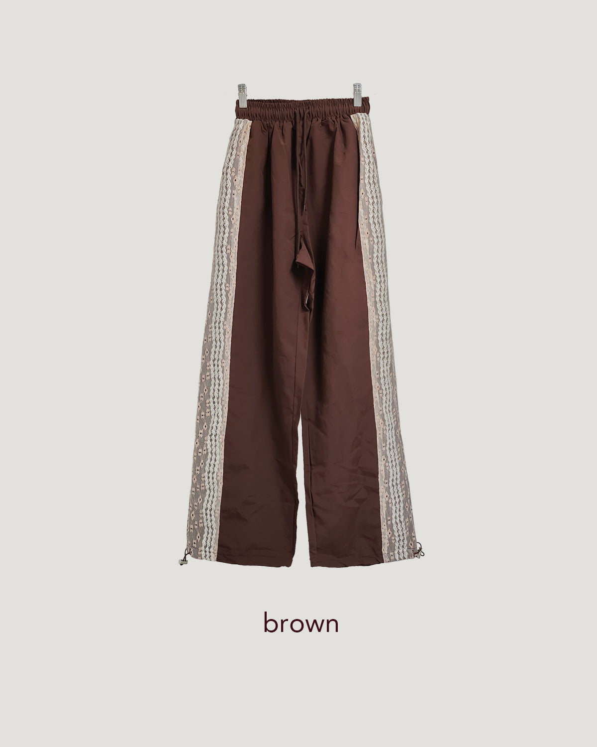 lace line nylon pants