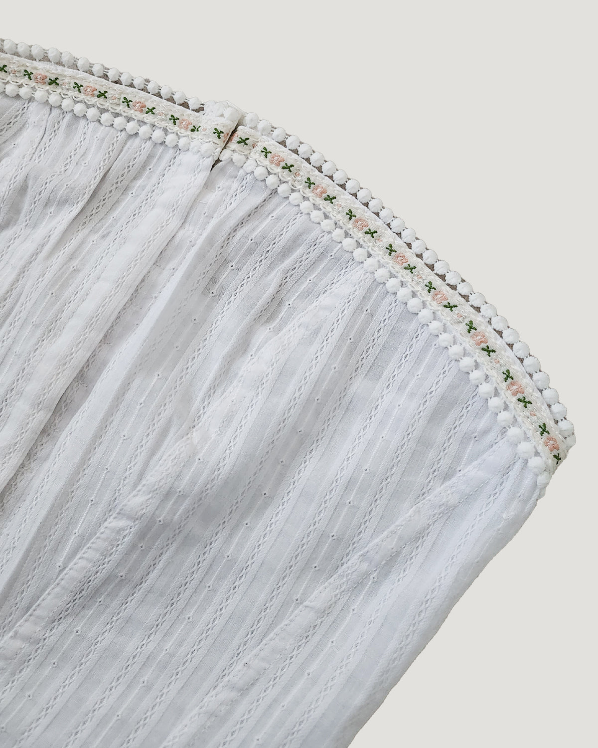 cotton flower lace bustier