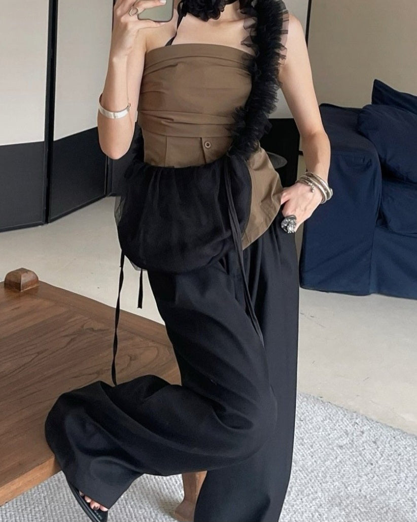tulle shirring frill bag