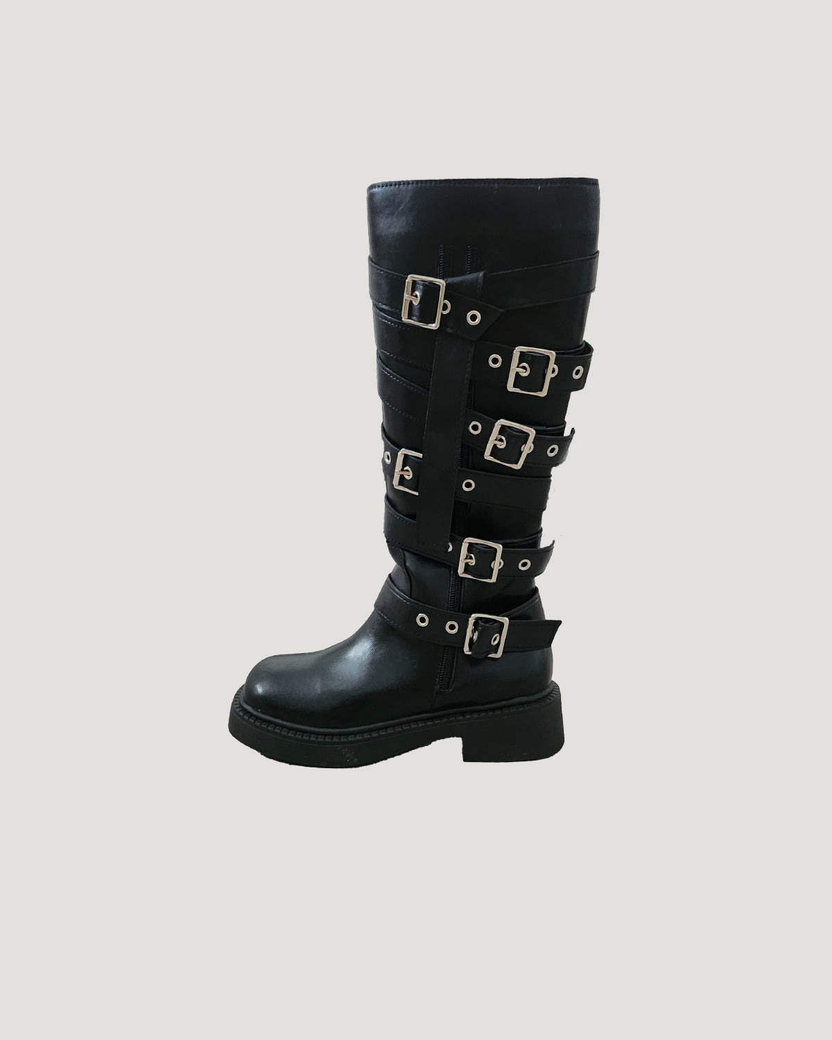 overlapped belt boots