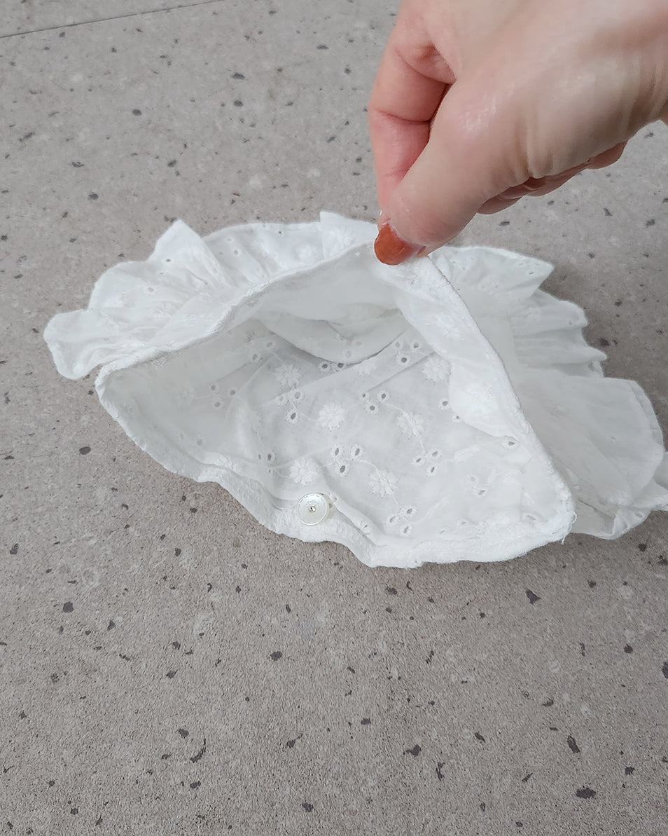 cotton lace pocket belt