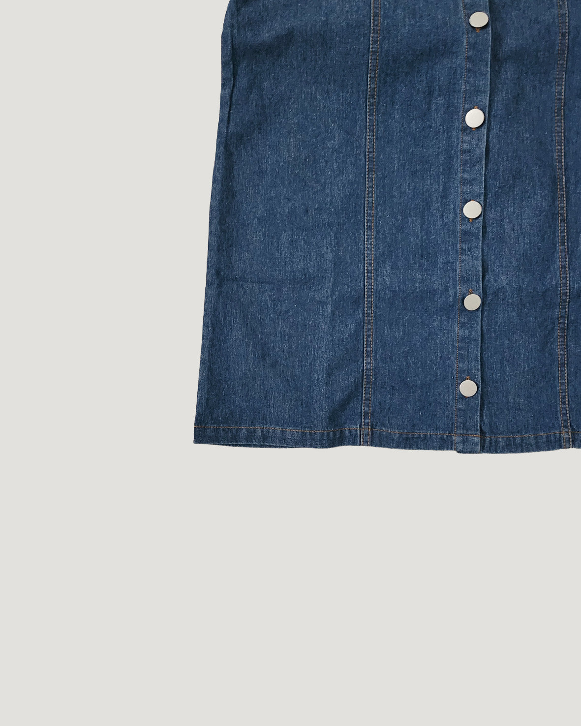 gradation denim shirt mini dress