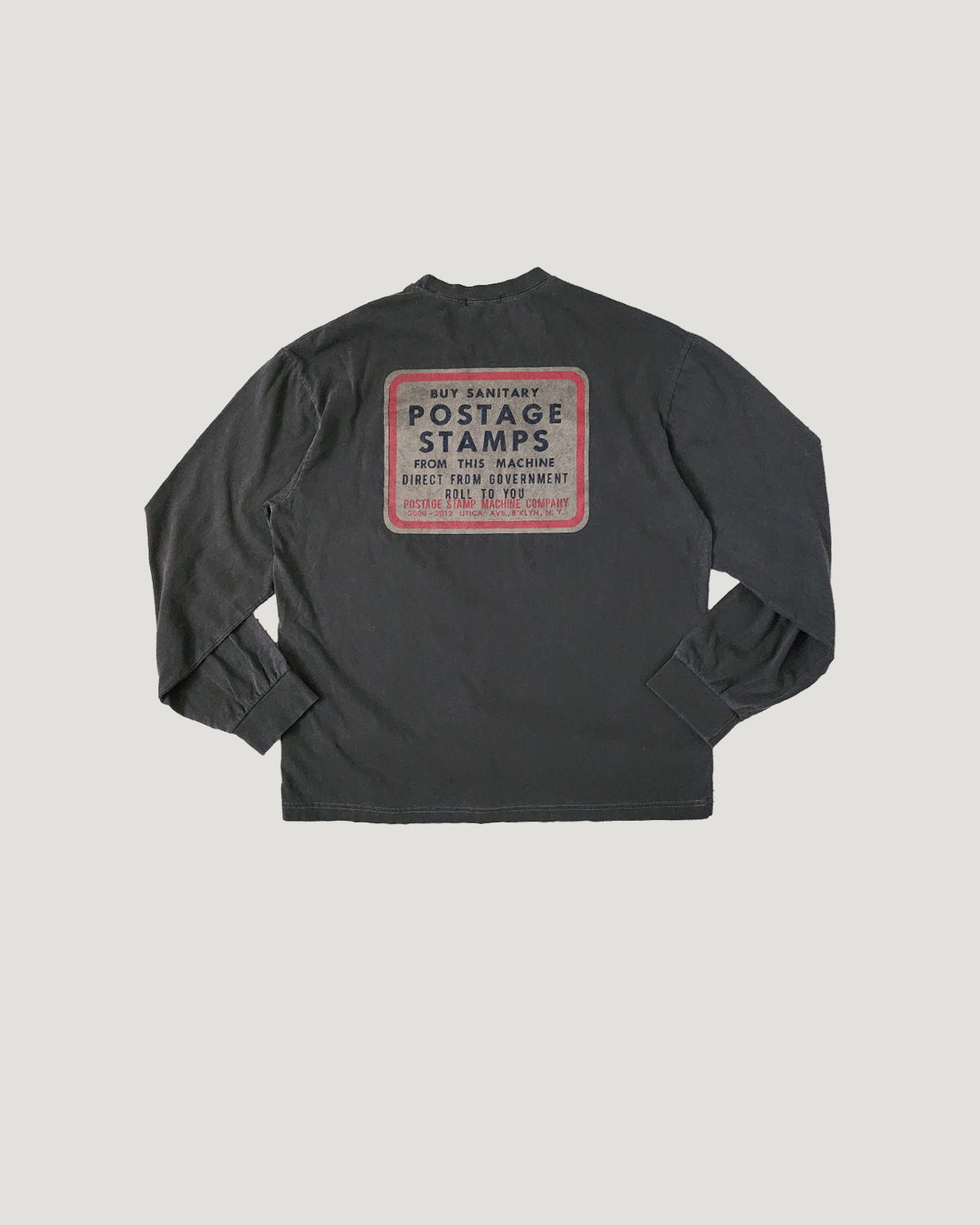 pigment box logo oversize long sleeve T