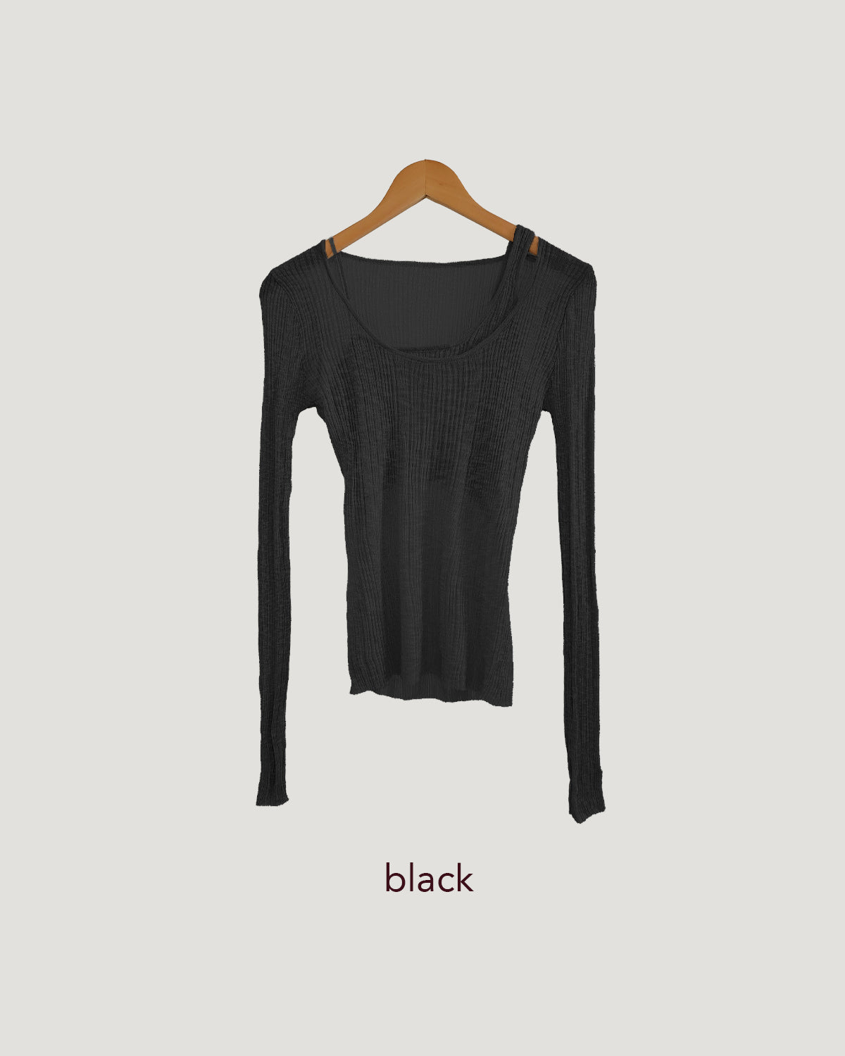 layered like sheer knit