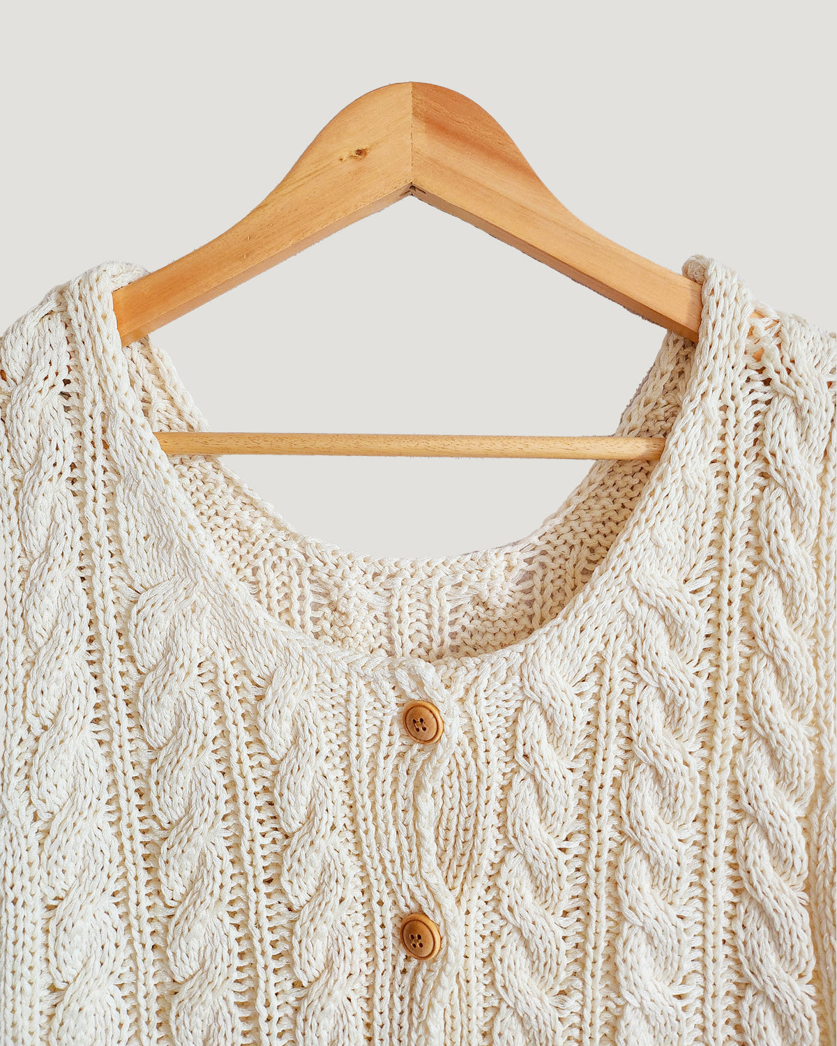 cable knit vest cardigan