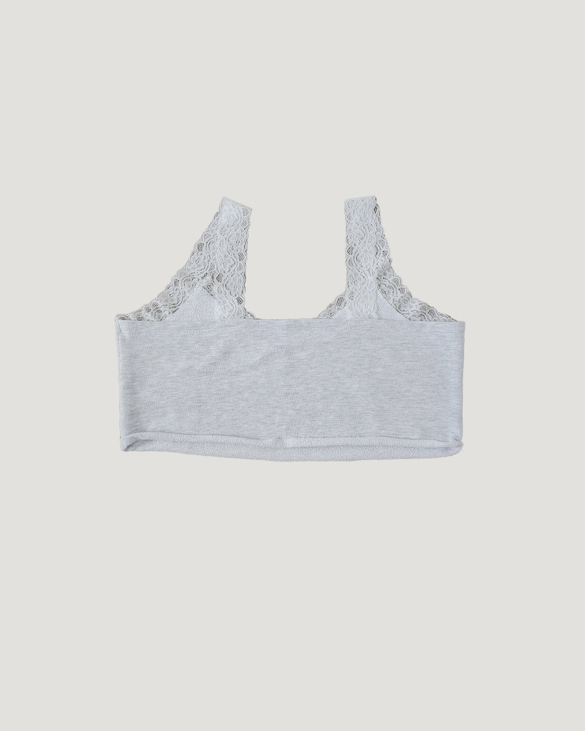 lace point logo sweat  bustier