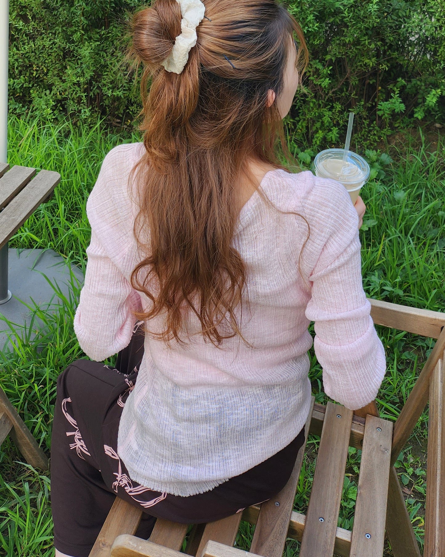 layered like sheer knit