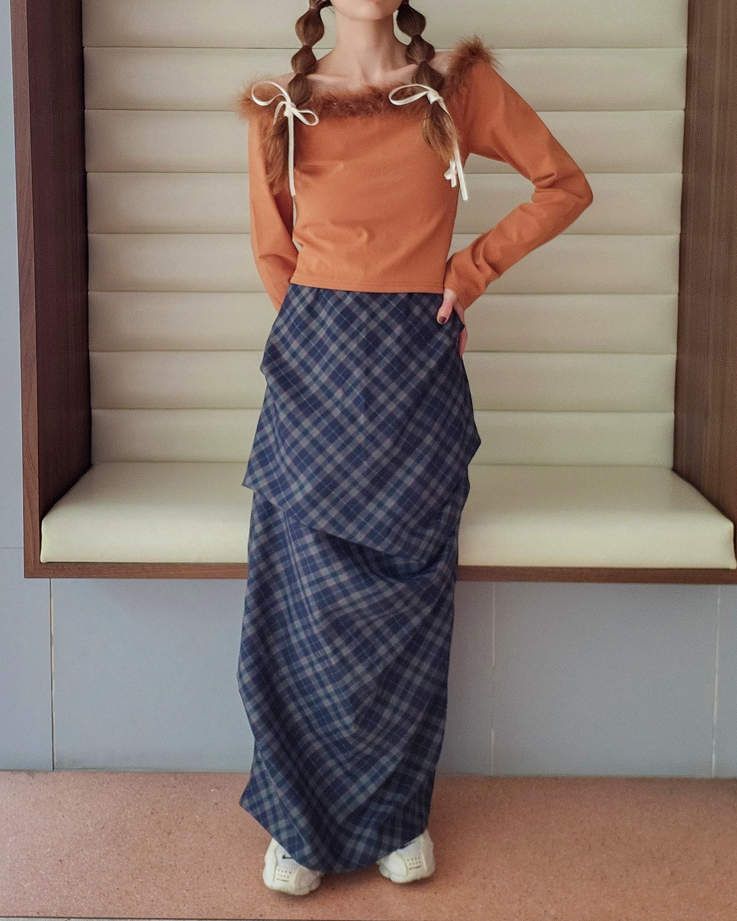 fur off shoulder top