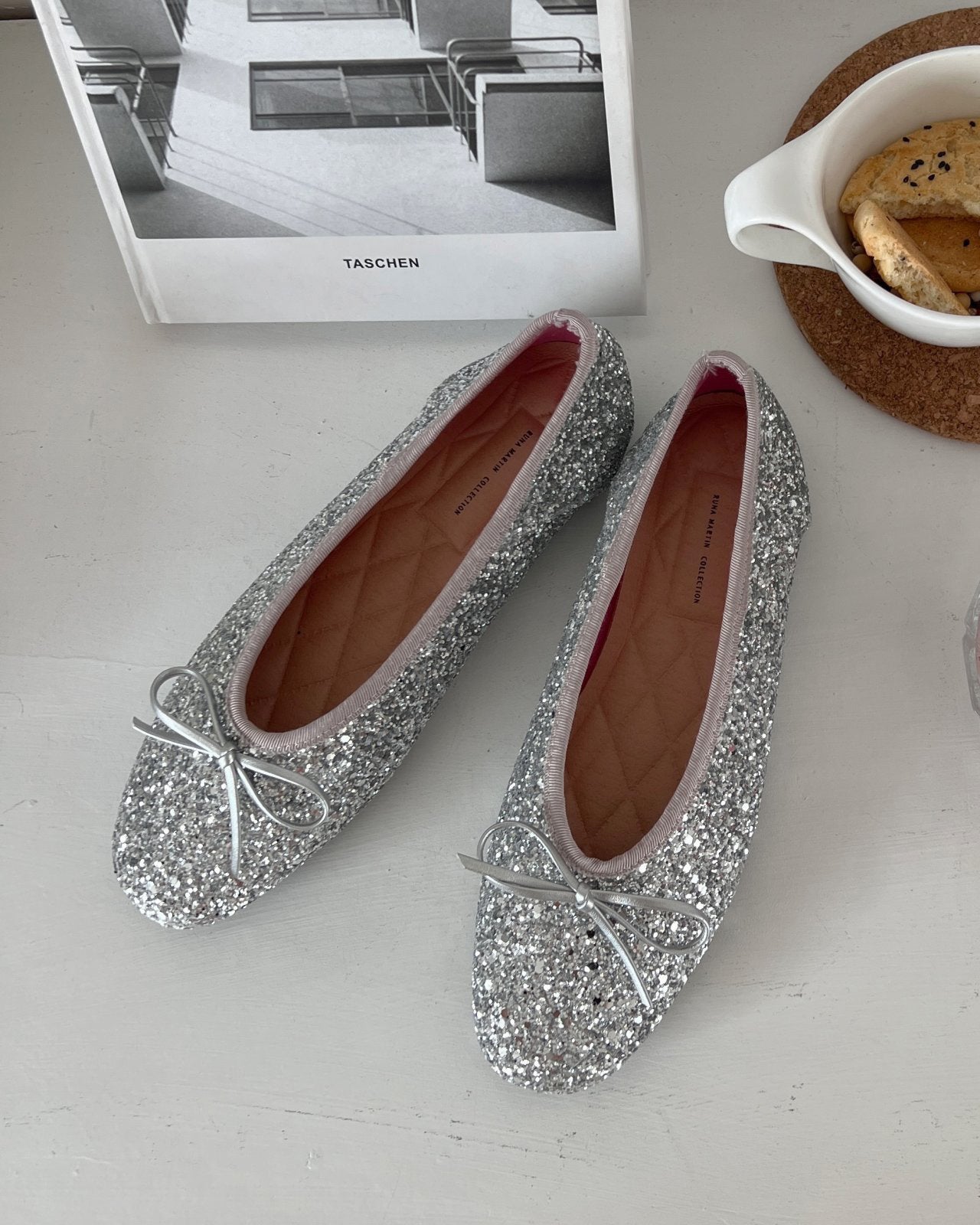 glitter ballet shoes
