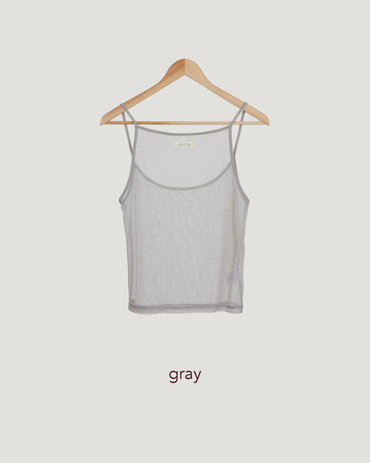 tag point sheer camisole