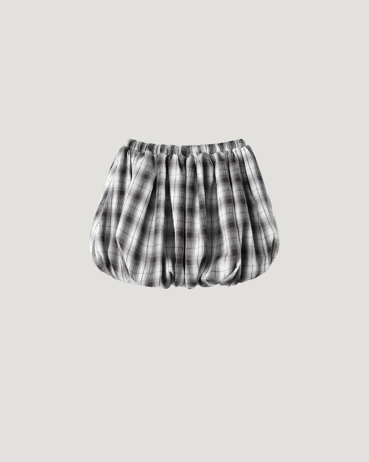 check balloon mini skirt