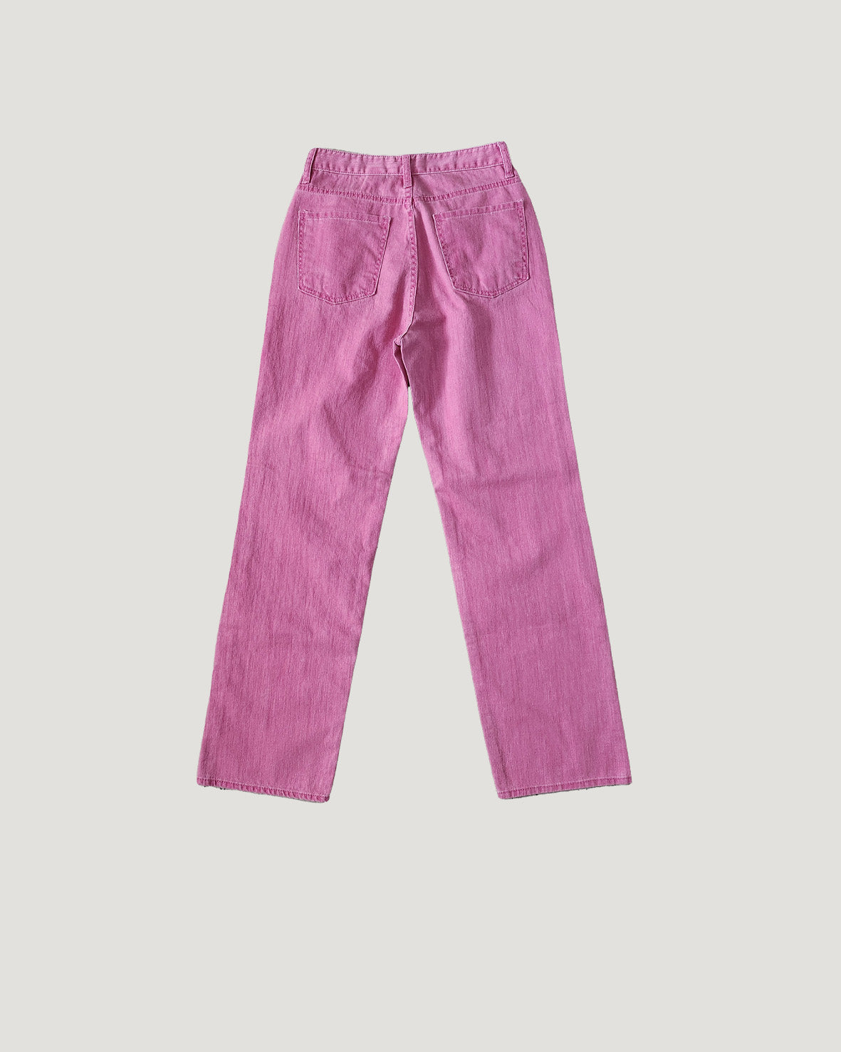 pigment color straight wide cotton pants