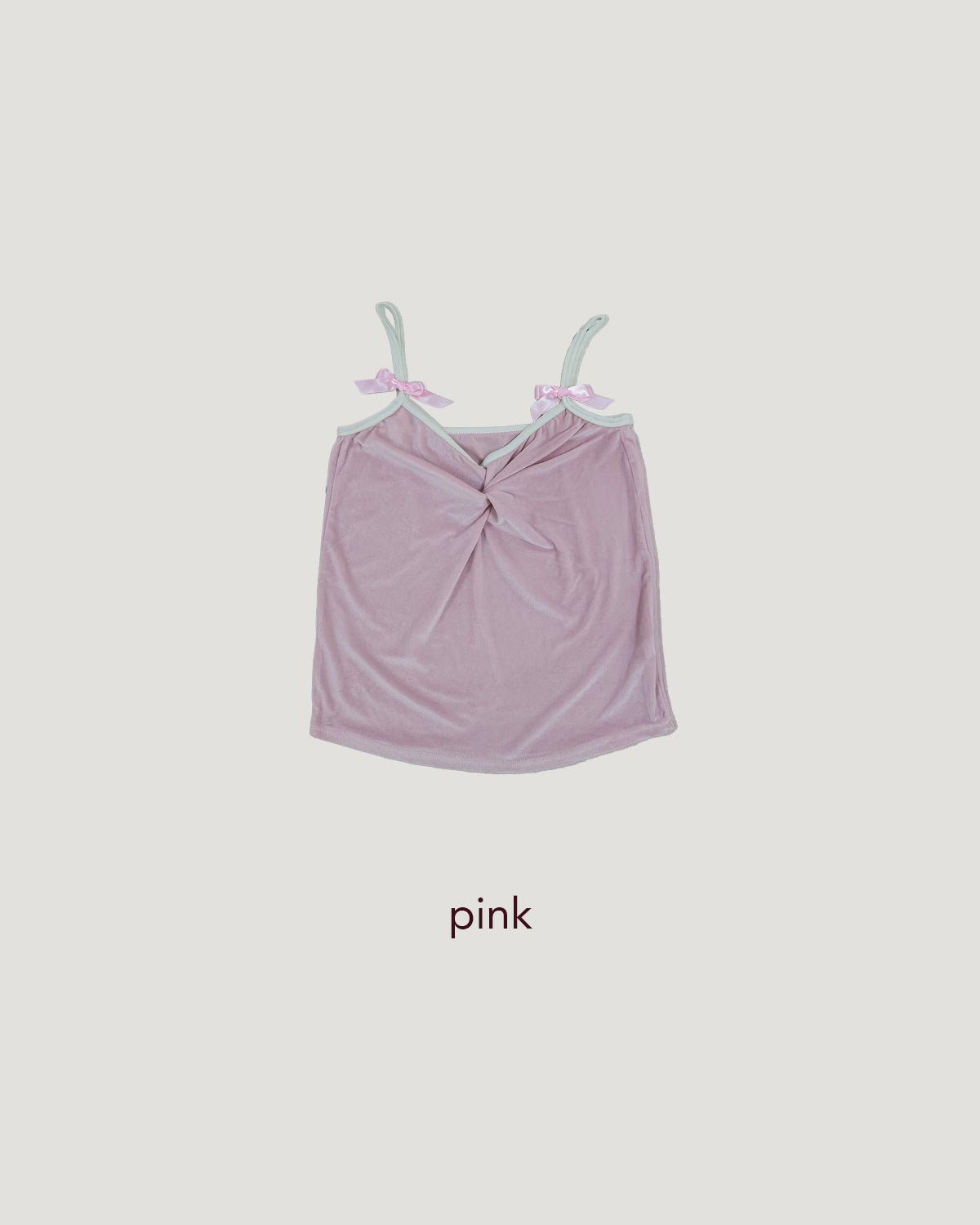 velvet piping ribbon camisole