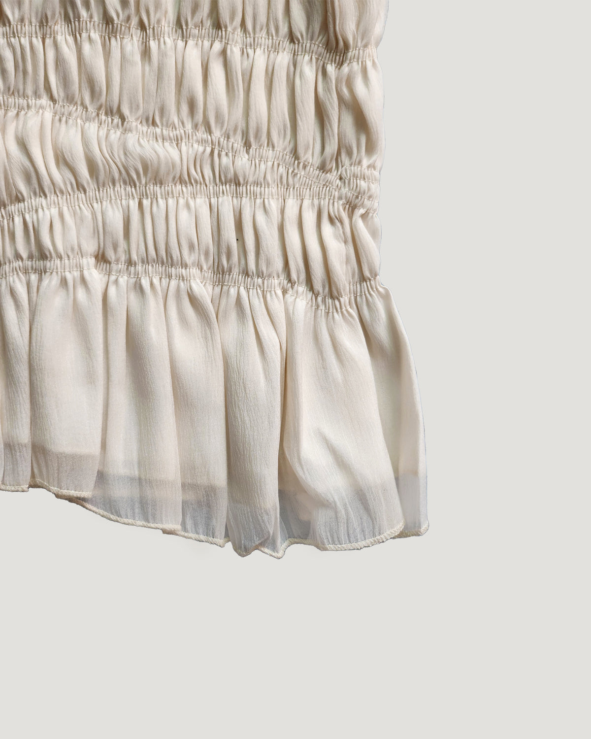 shirring bustier