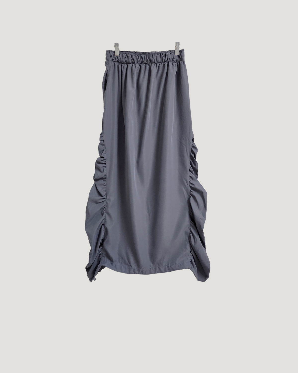 side shirring long skirt