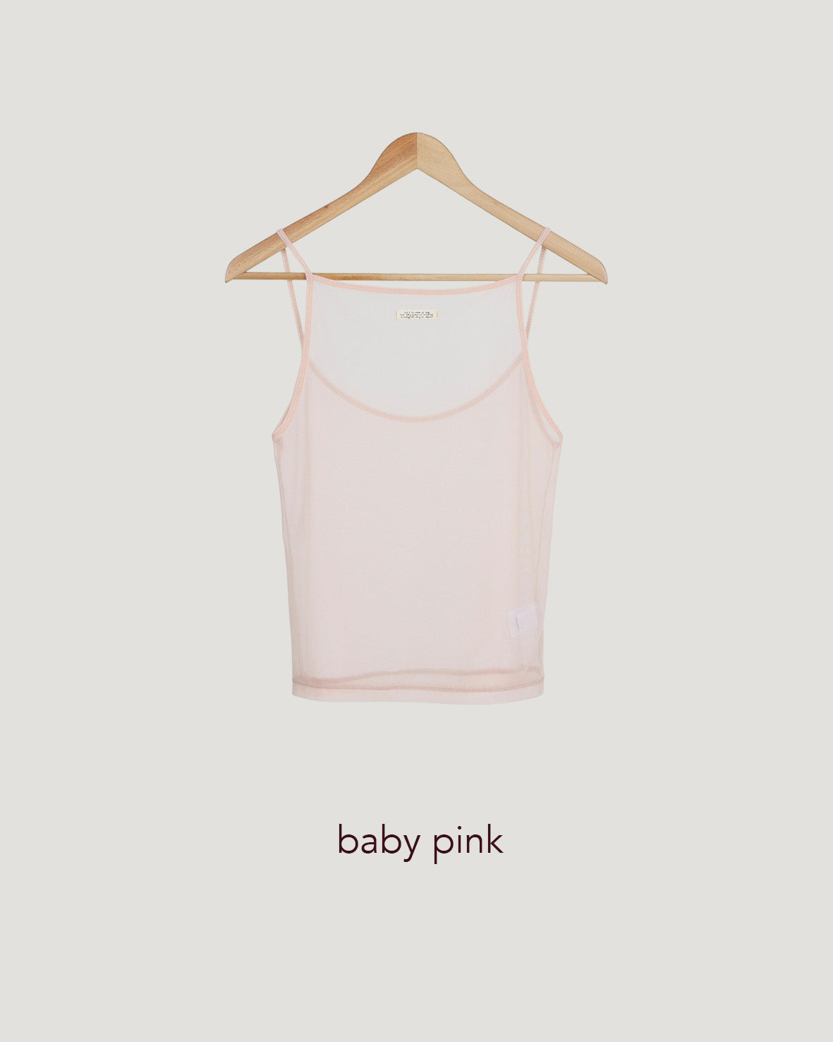 tag point sheer camisole