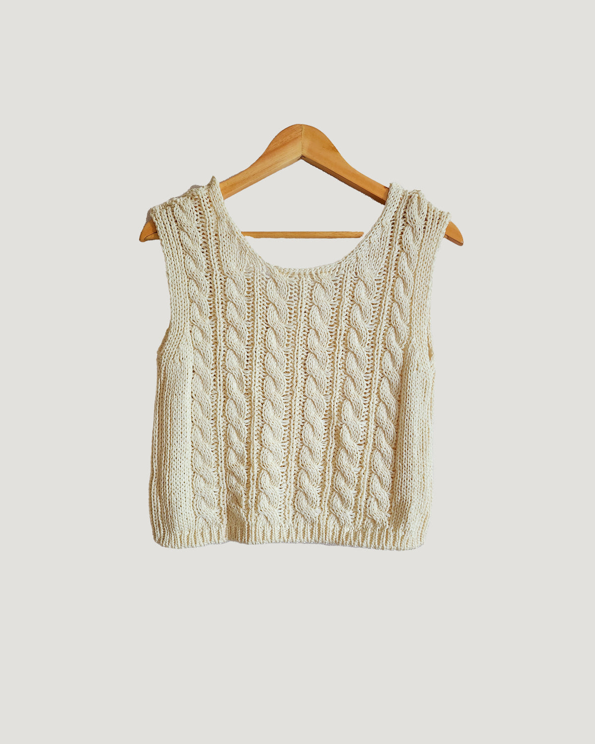 cable knit vest cardigan