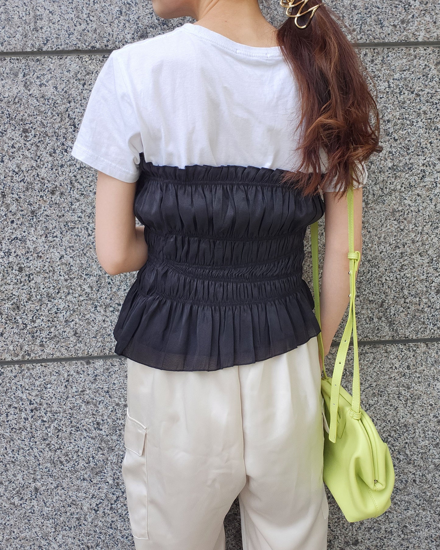 shirring bustier