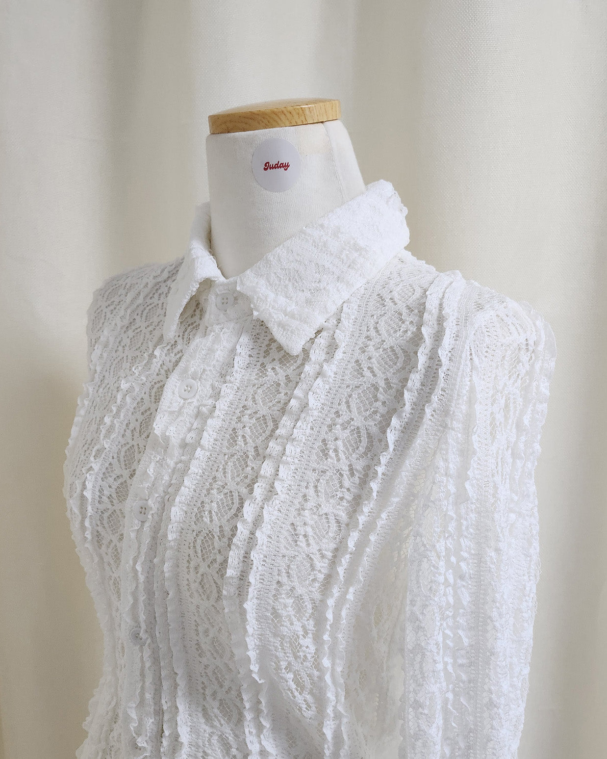 crochet like lace shirt