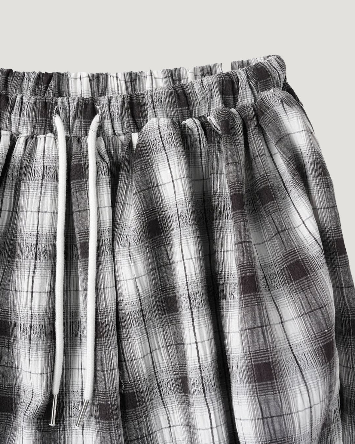 check balloon mini skirt