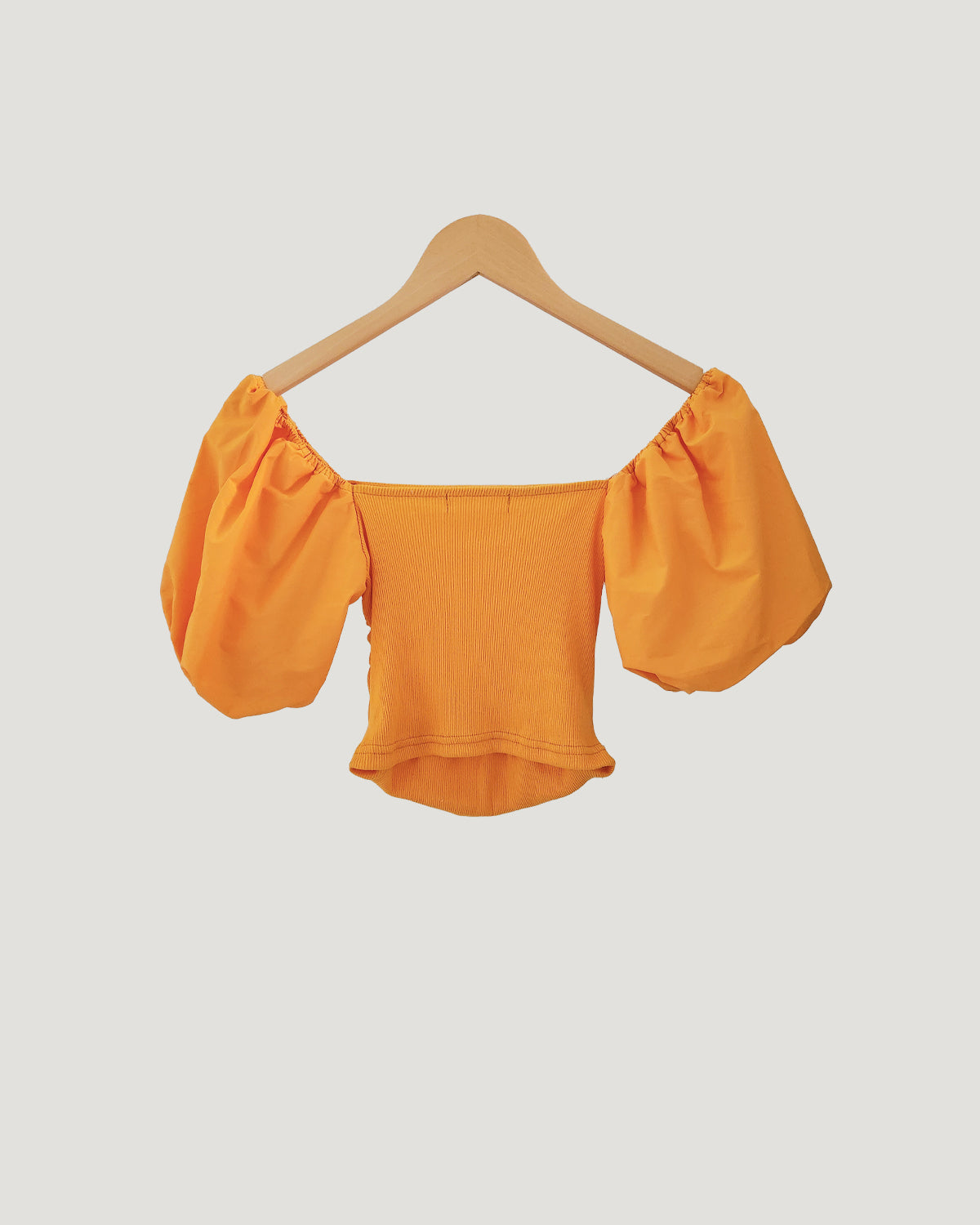 volume puff sleeve short top