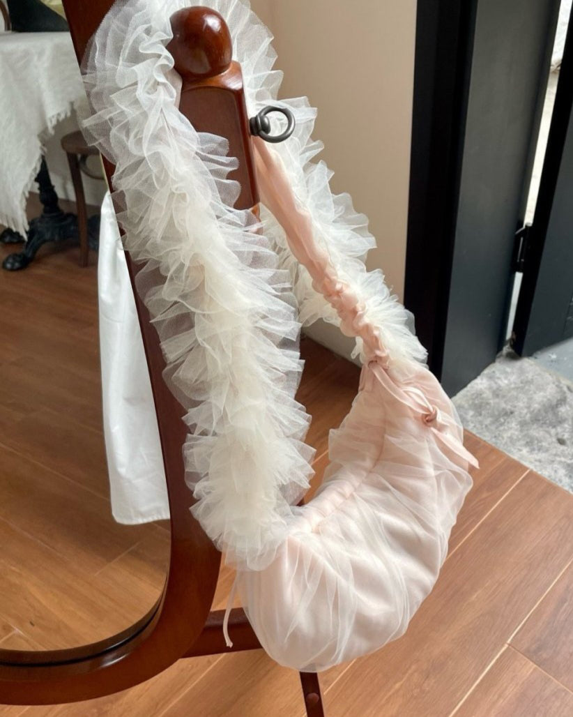 tulle shirring frill bag