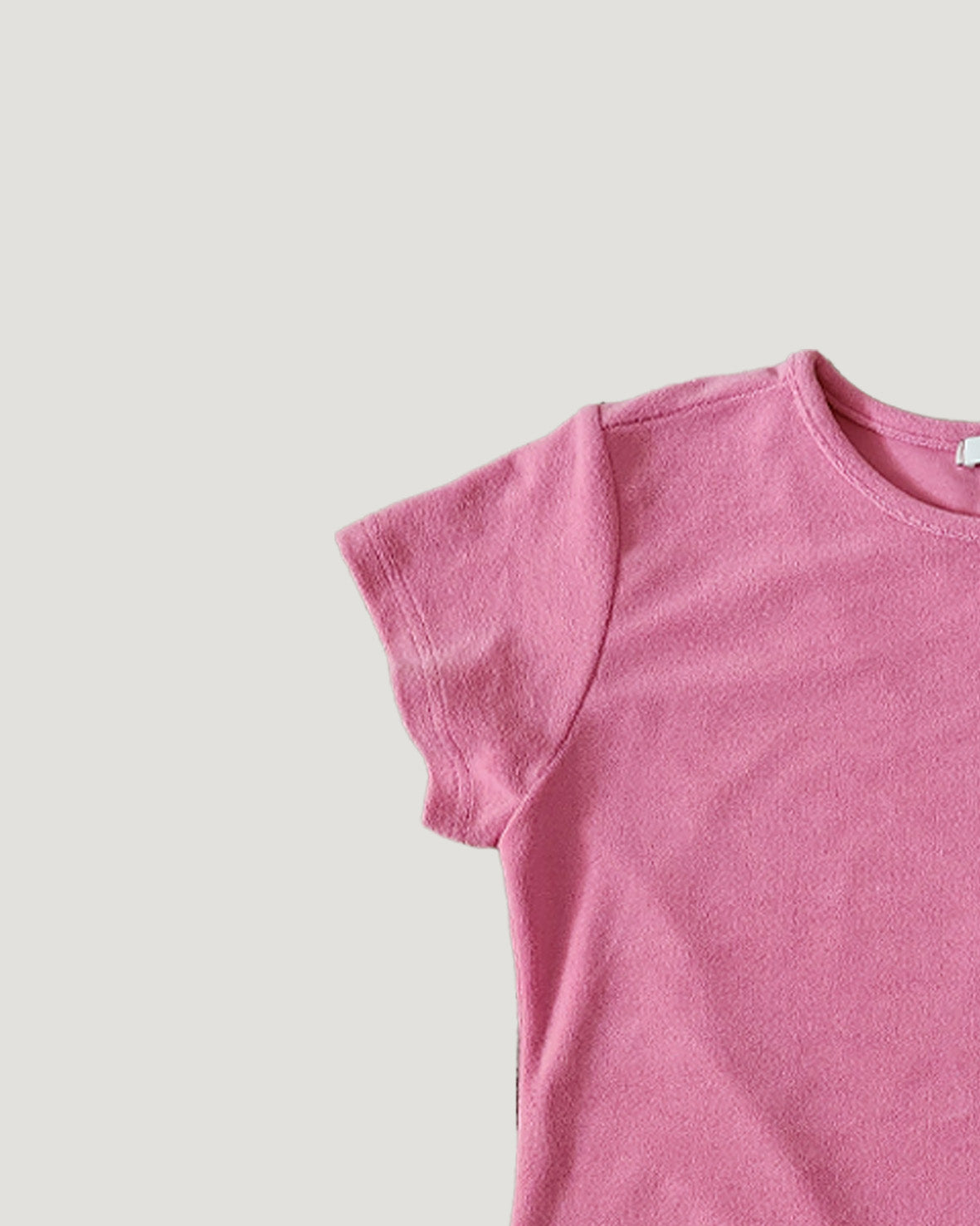 hem gingham check pile fabric T