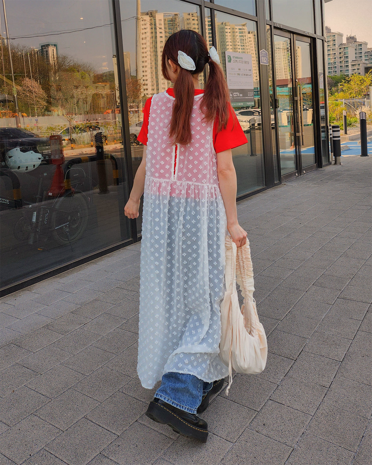 flower layered dress