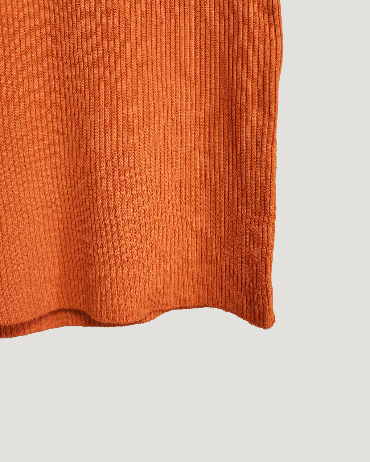 high neck rib knit T