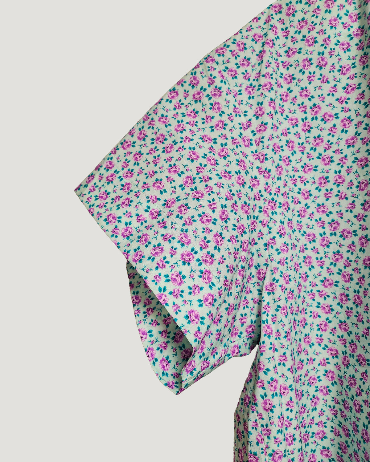 flower open collar shirt