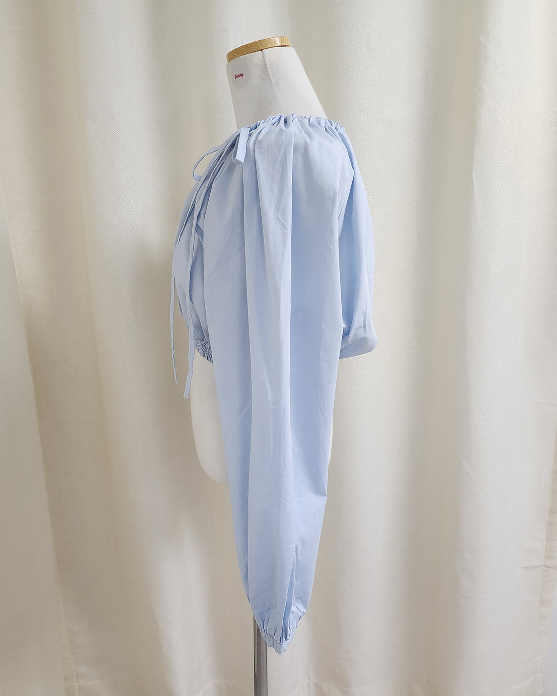 ribbon cropped blouse