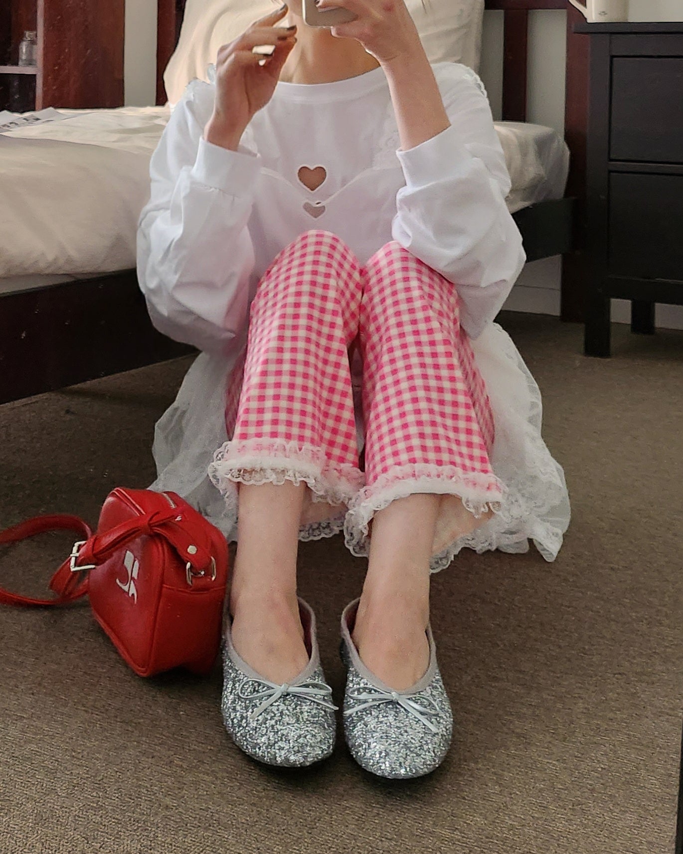 glitter ballet shoes