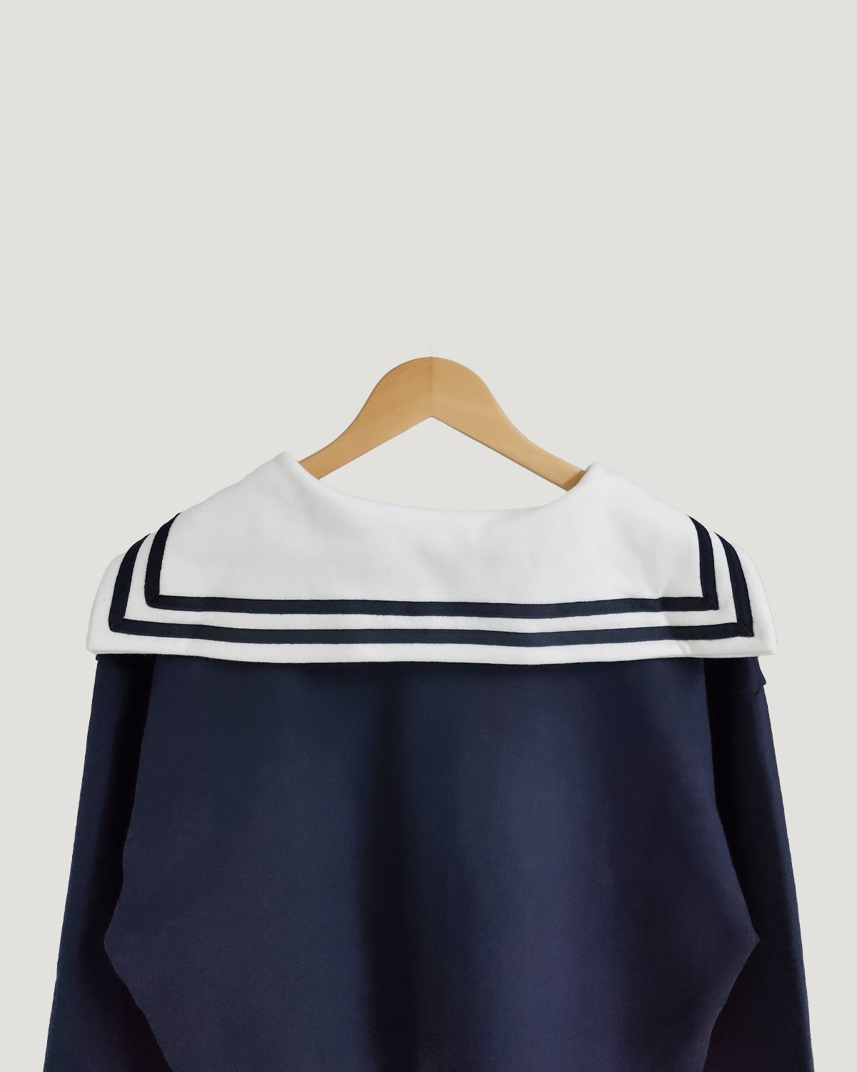 sailor collar sweat cardigan