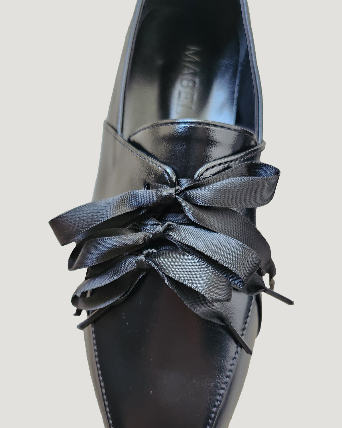 triple satin ribbon loafers
