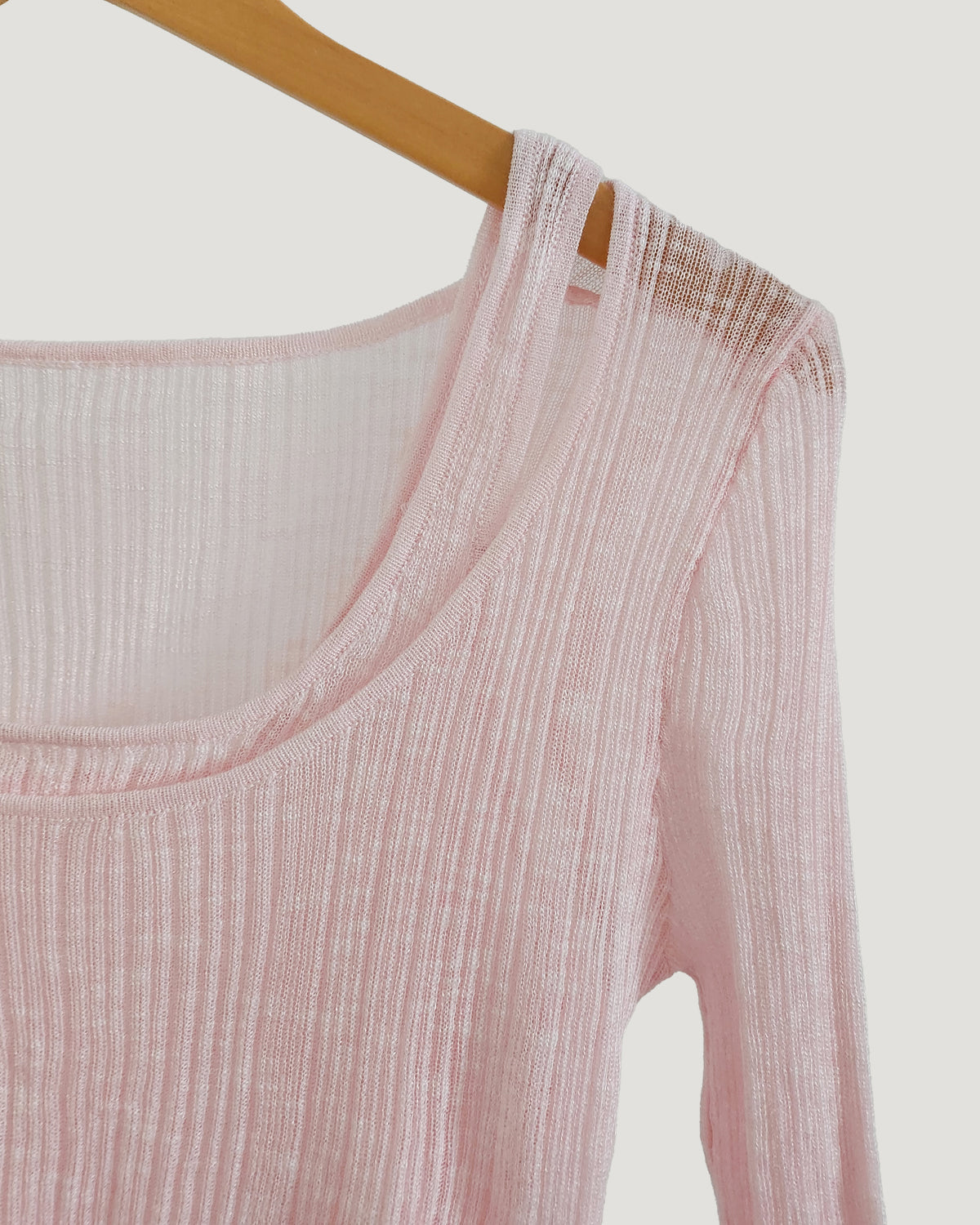 layered like sheer knit