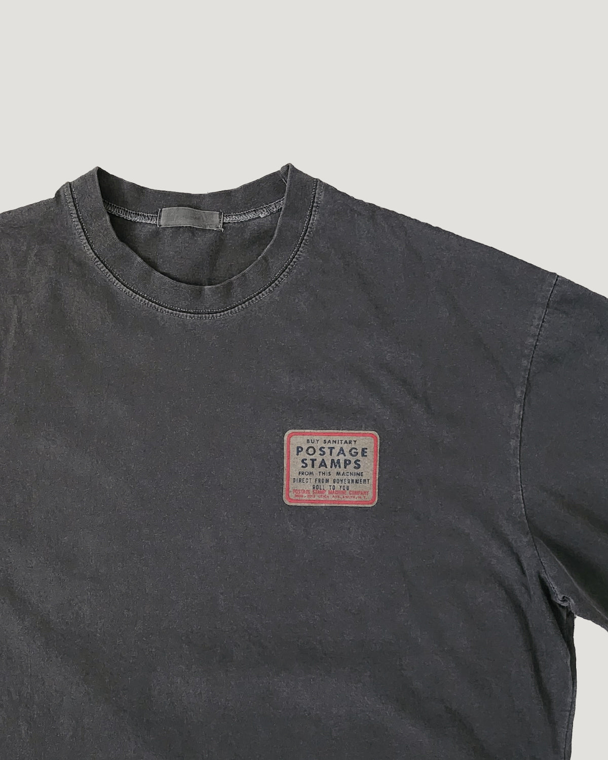 pigment box logo oversize long sleeve T