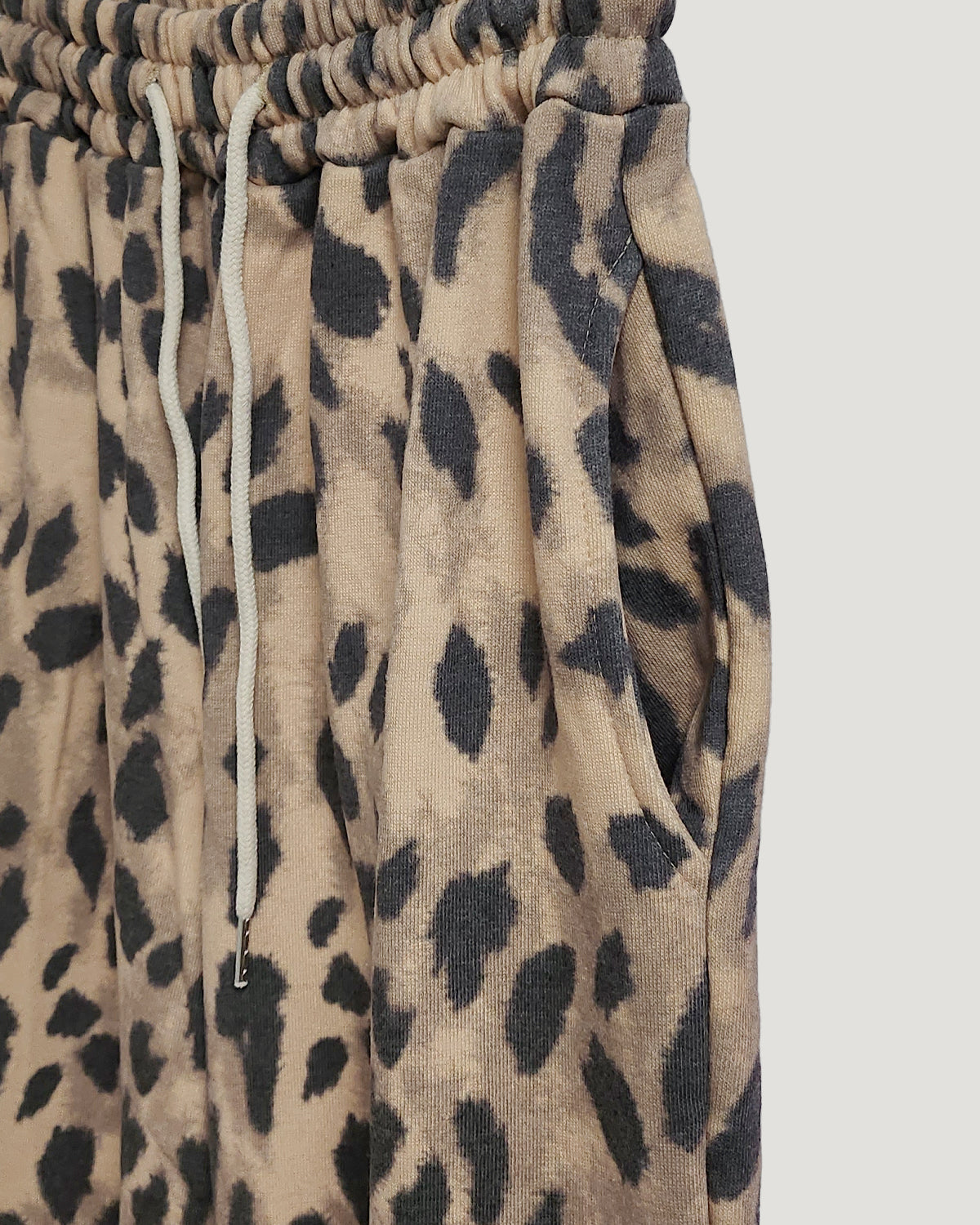 leopard sweat jogger pants