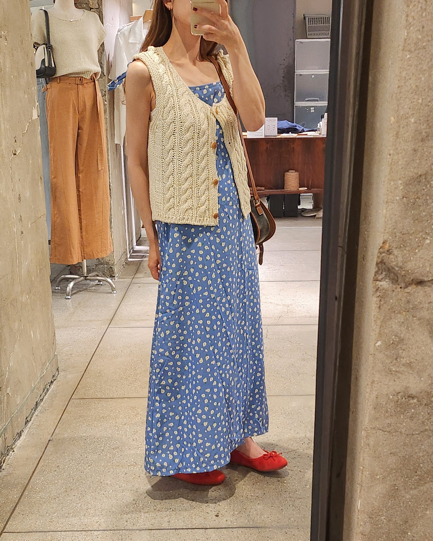 cable knit vest cardigan