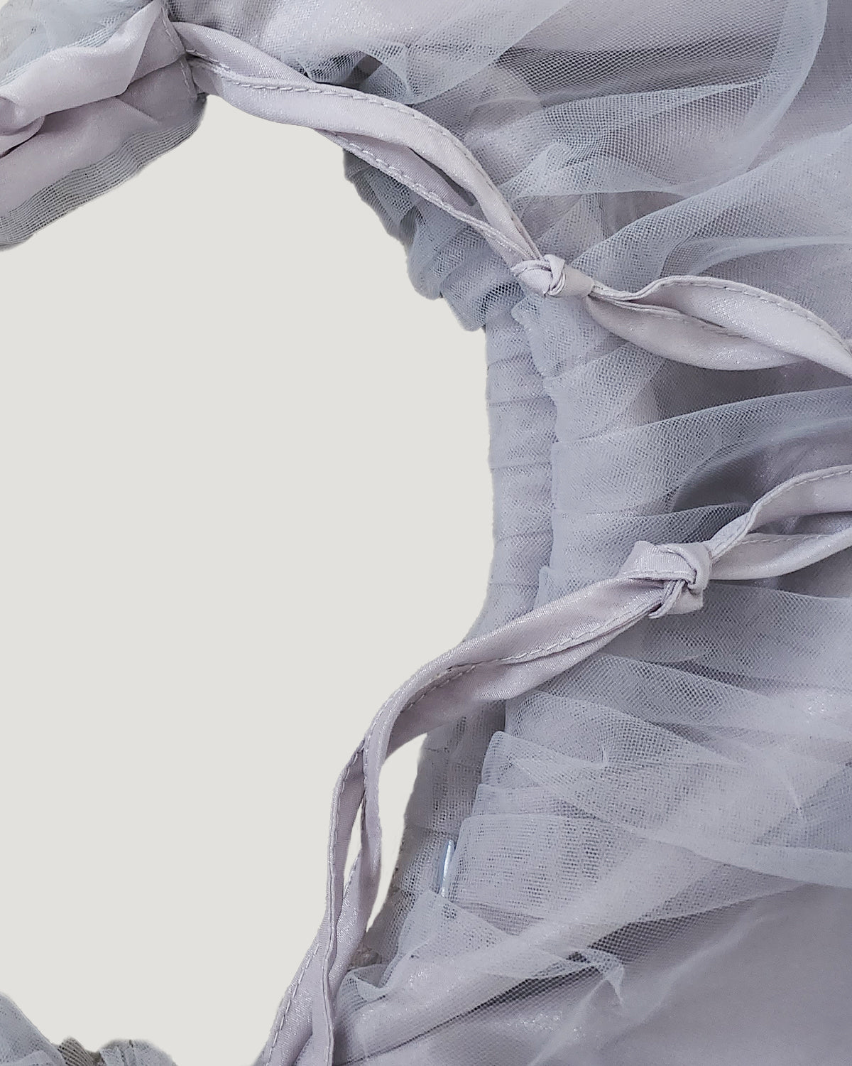 tulle shirring frill bag