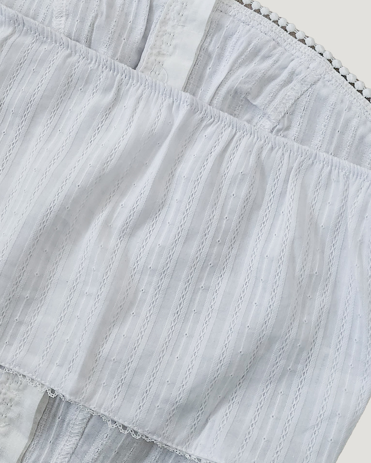 cotton flower lace bustier