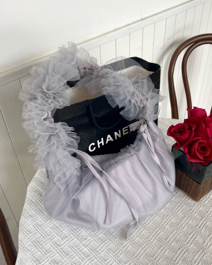 tulle shirring frill bag