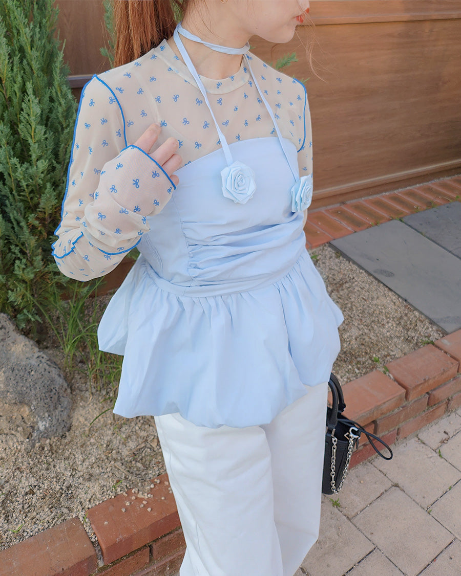 rose corsage set balloon top