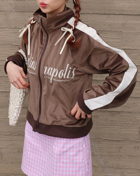 velvet track jacket