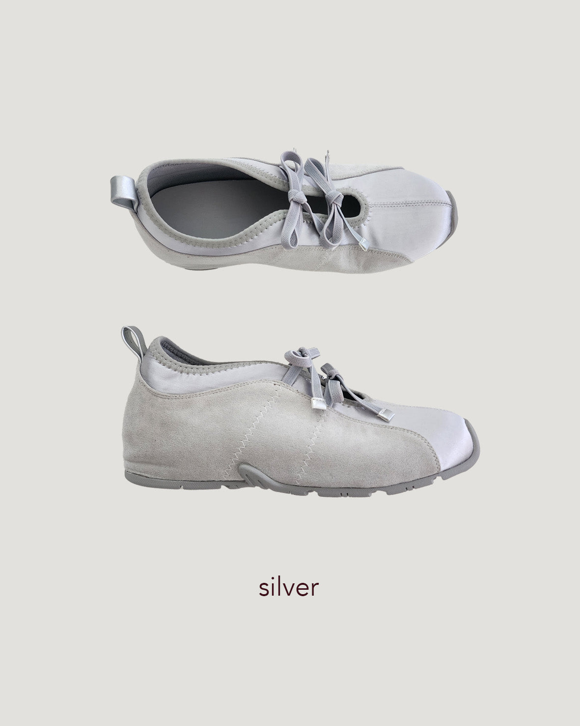 satin switching ribbon girly sneakers