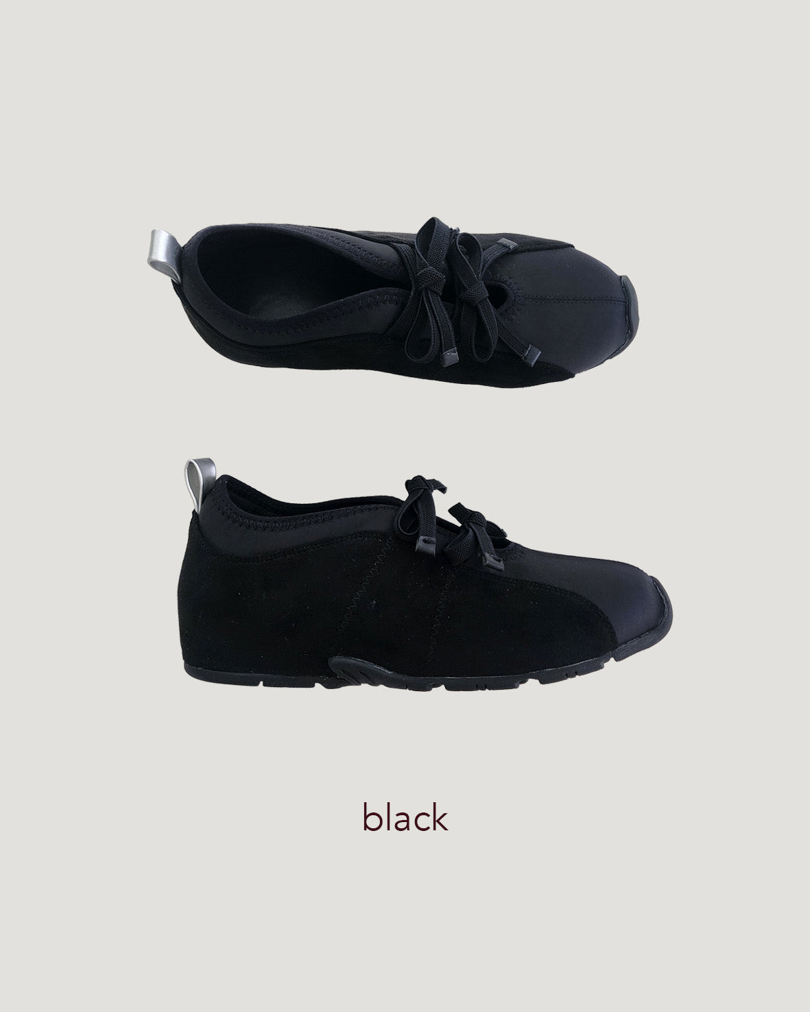 satin switching ribbon girly sneakers
