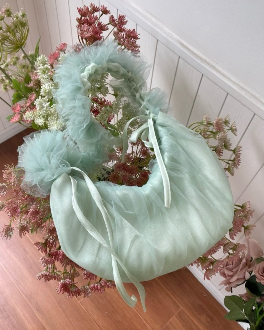 tulle shirring frill bag