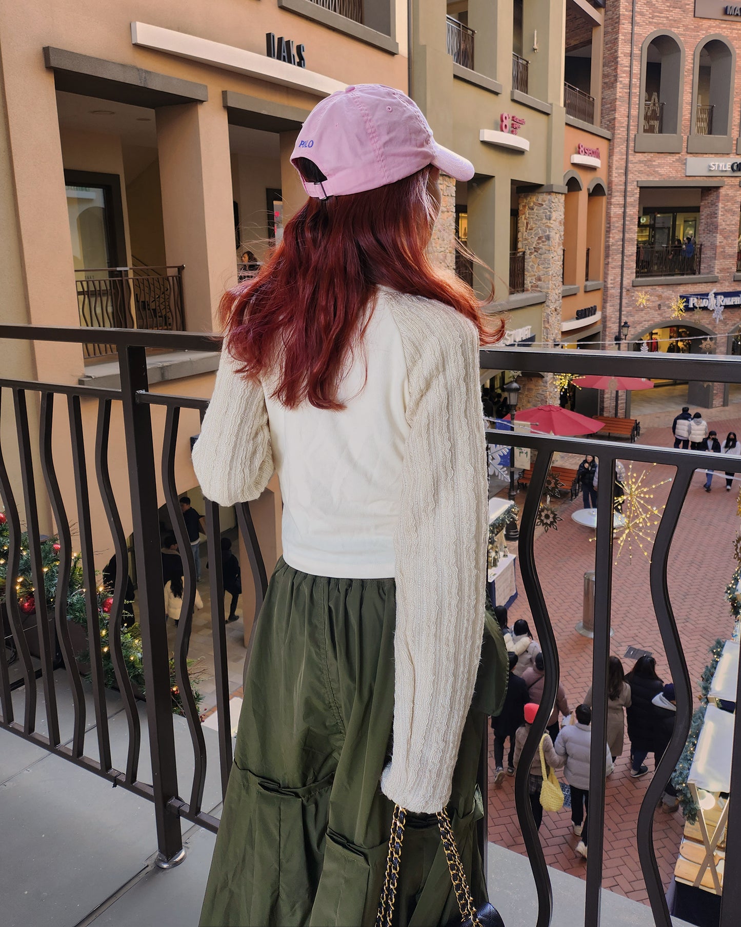 raglan knit sleeves shirring T