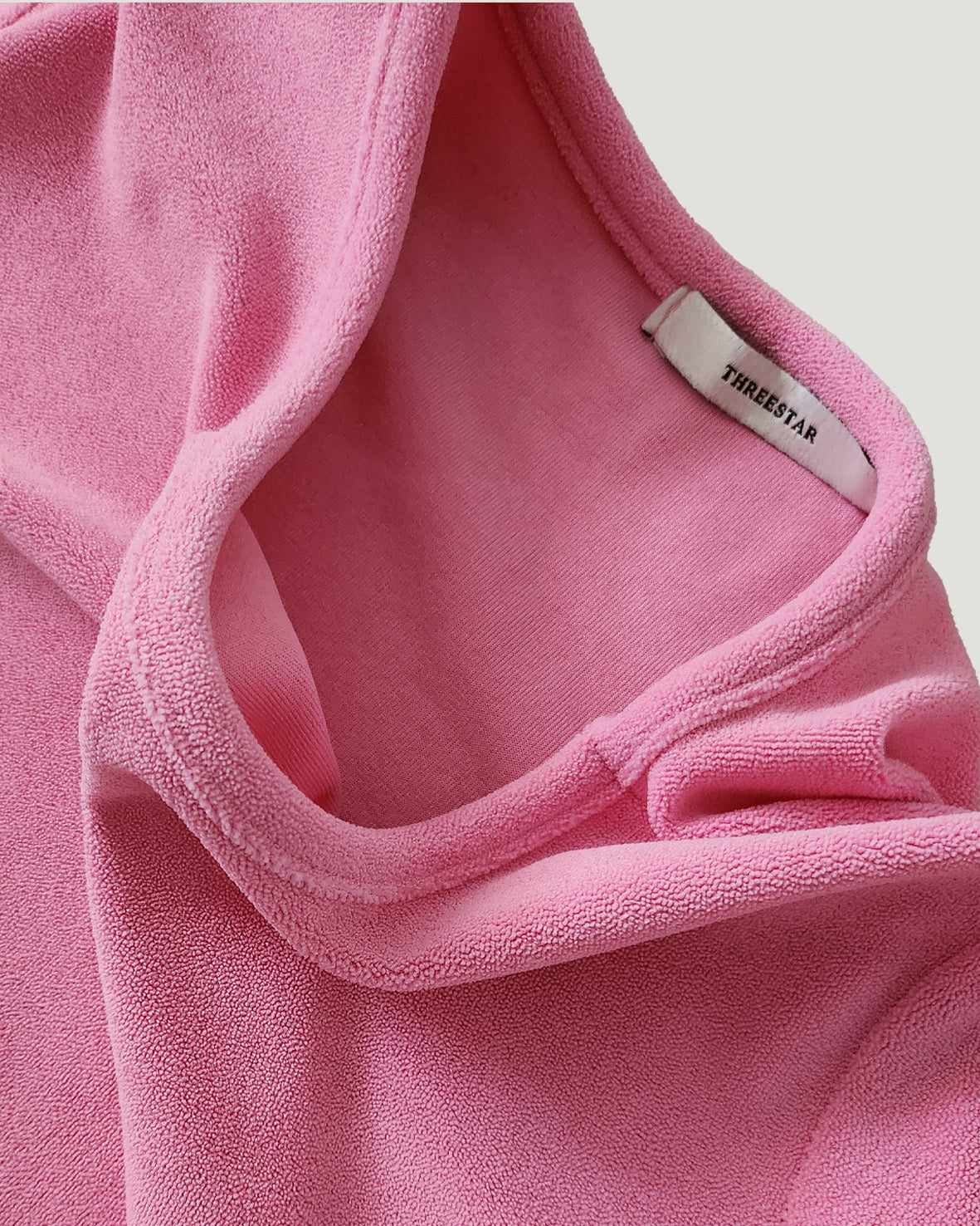 hem gingham check pile fabric T